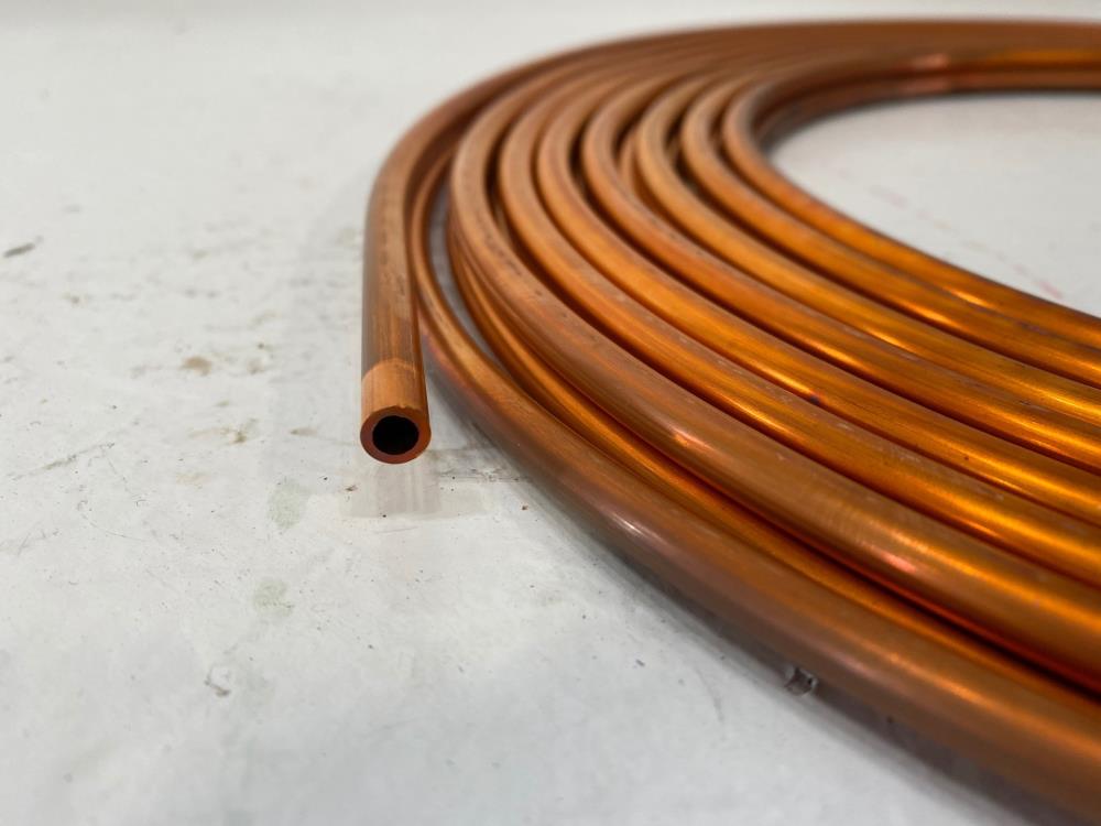 Lot of (4) Halstead 1/4" x 50' Soft Copper Refrigeration Tubing